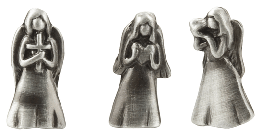 THREE ANGEL BOX POCKET CHARM