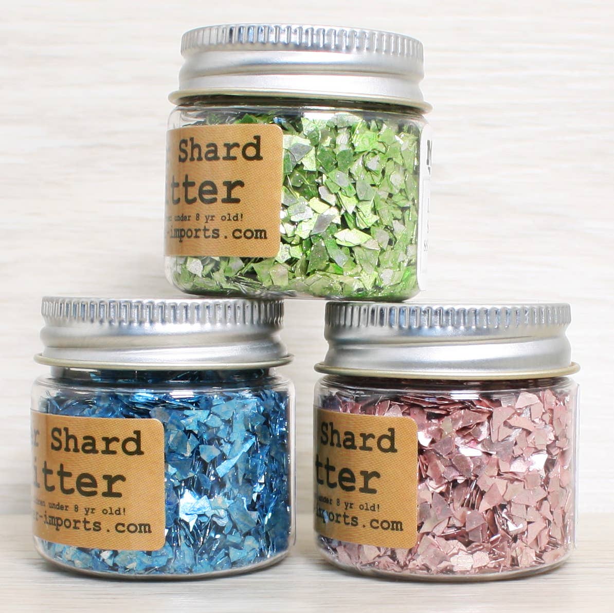 Meyer Imports : Pastel Shards Set of 3 - 3oz of Glitters