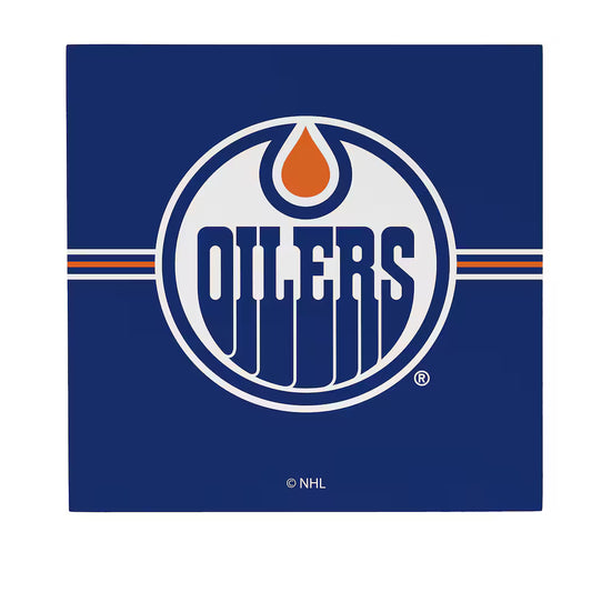 Edmonton Oilers Wood Wall Sign 12x12