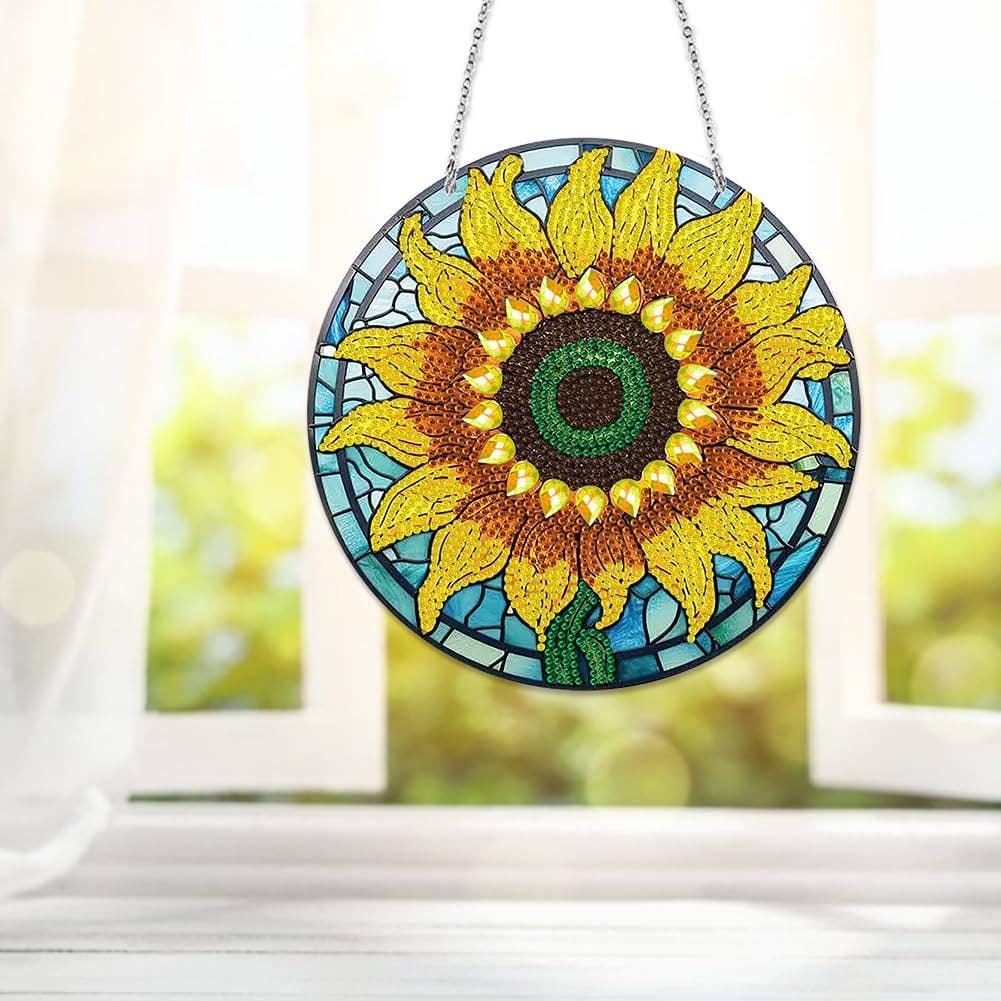 Diamond Brands - Brilliant Sunflower Diamond Art Wall Hanging