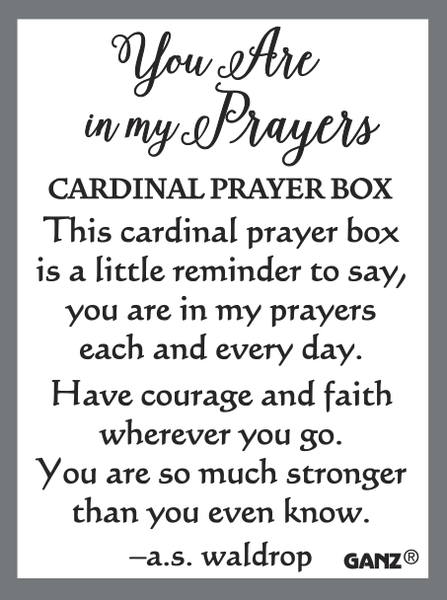 You are My Prayer Cardinal Charm