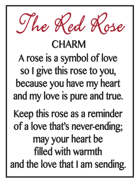 THE RED ROSE POCKET CHARM
