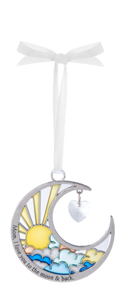 Mom, I Love You Moon Ornamnet