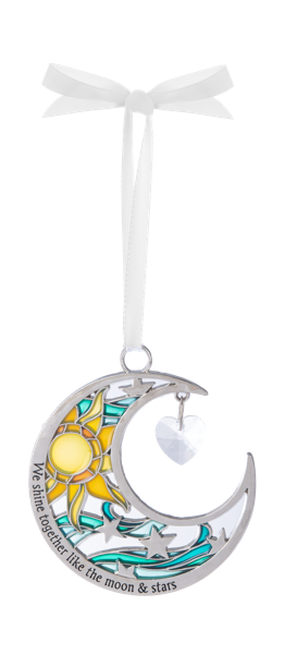 We Shine Together Moon Ornament