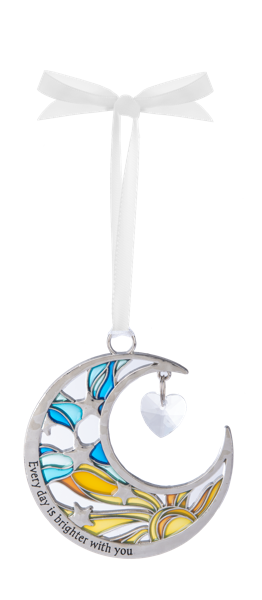 Everyday is Brighter Moon Ornament