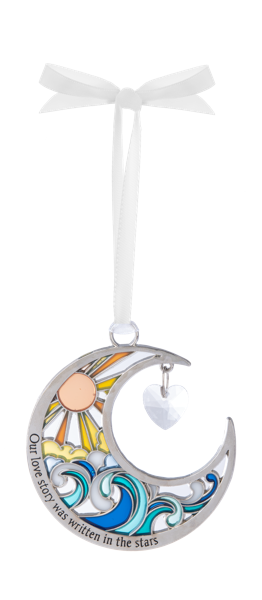 Our Love Story Moon Ornament
