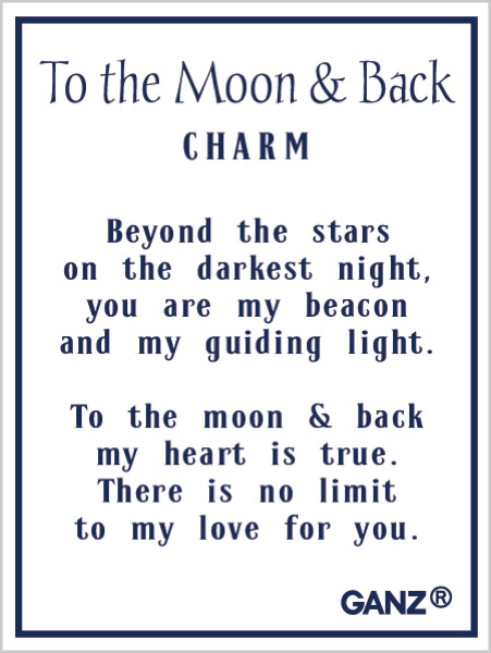 To The Moon & Back Charm