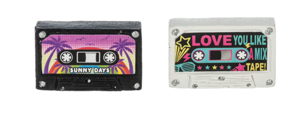 Rewind & Replay Cassett Charm