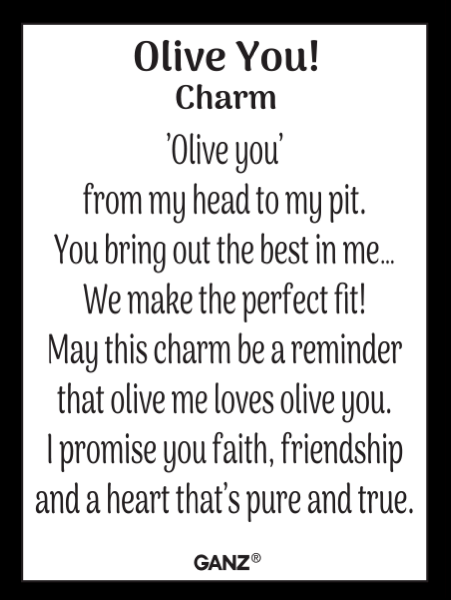 Olive You! Charm