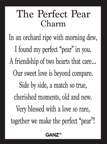 The Perfect Pear Charm