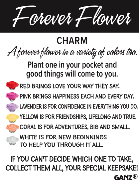 Forever Flower Pocket Charm