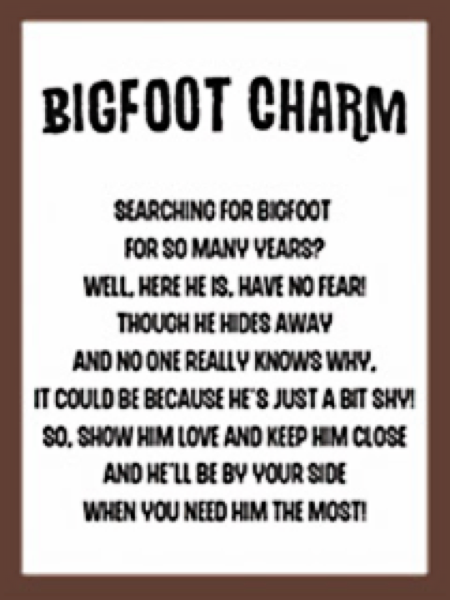 Bigfoot Charm