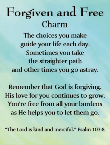 Ganz Forgiven and Free Charm