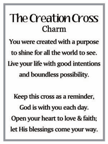 The Creation Cross Pocket Charm