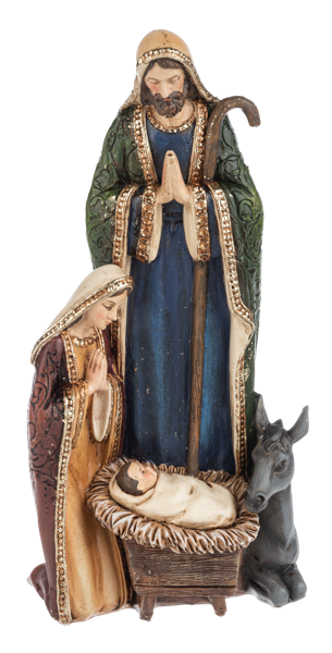 NATIVITY POLYRESIN FIGURINE