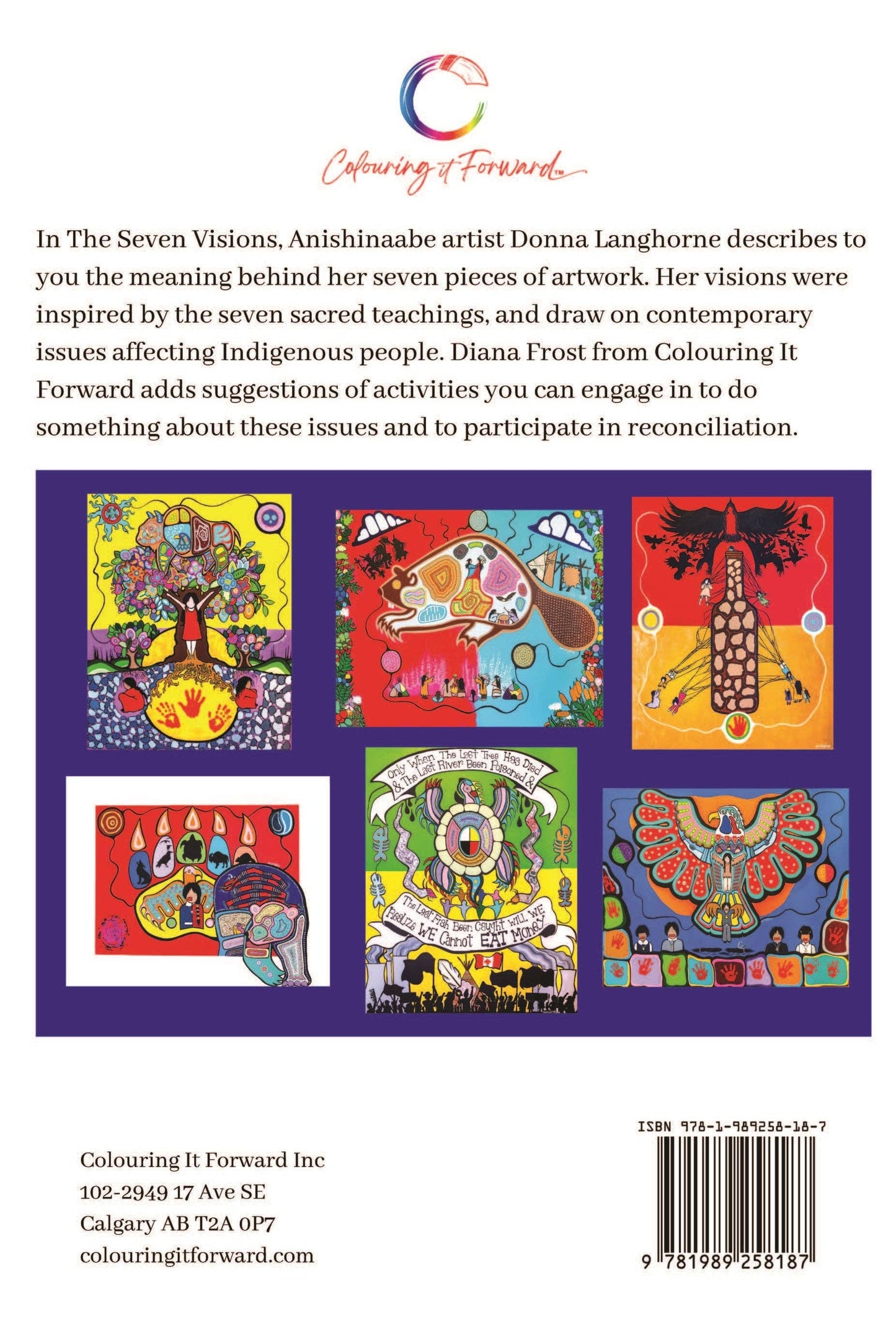 Colouring it Forward - The Seven Visions - Indigenous Art & Activity Book