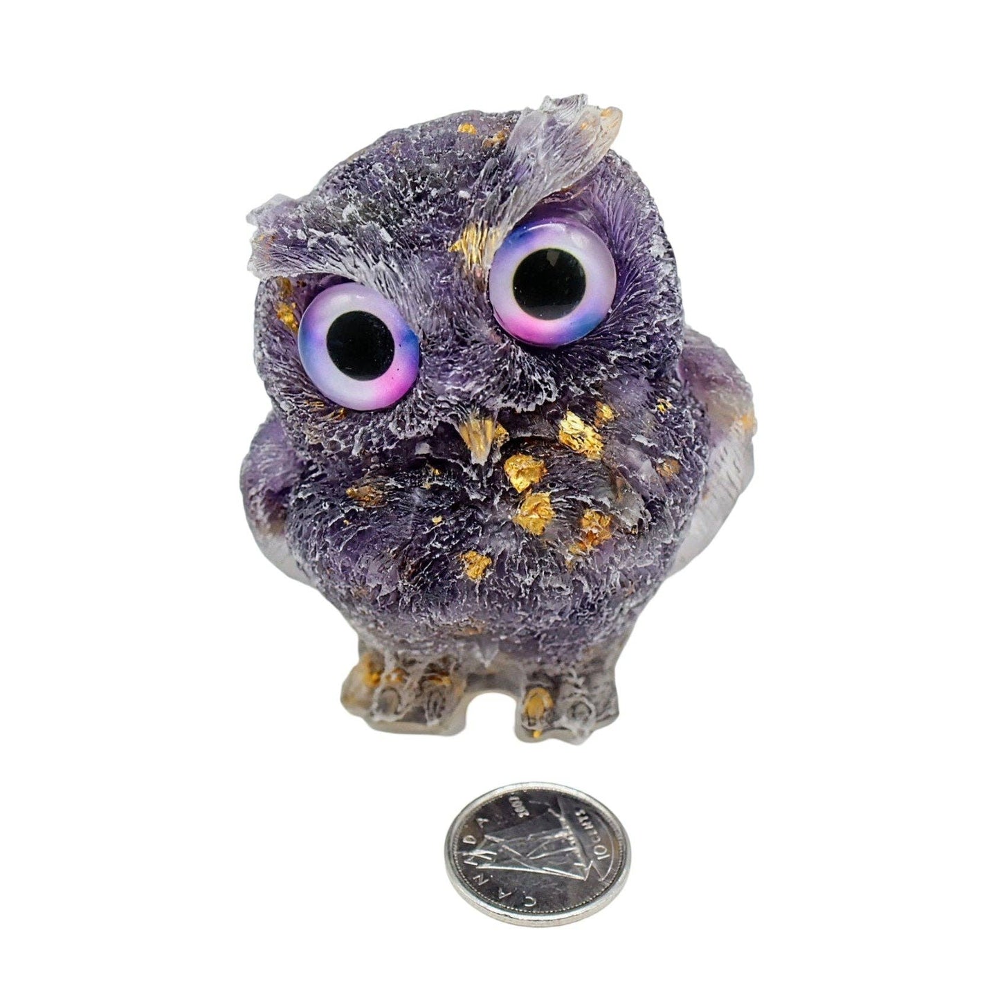 Arômes & Évasions : Amethyst Coloured Resin Owl