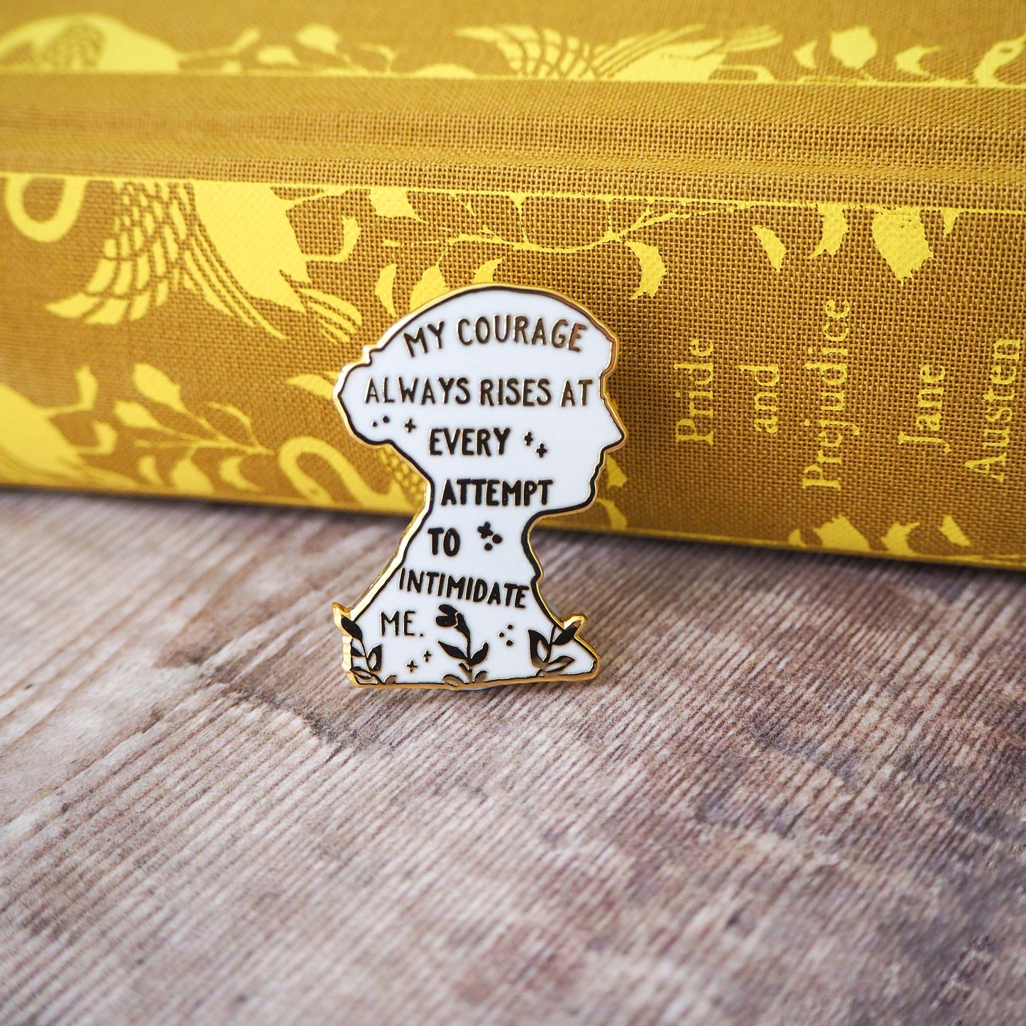 LiteraryEmporium - Pride & Prejudice Jane Austen Book Lover Enamel Pin Badge