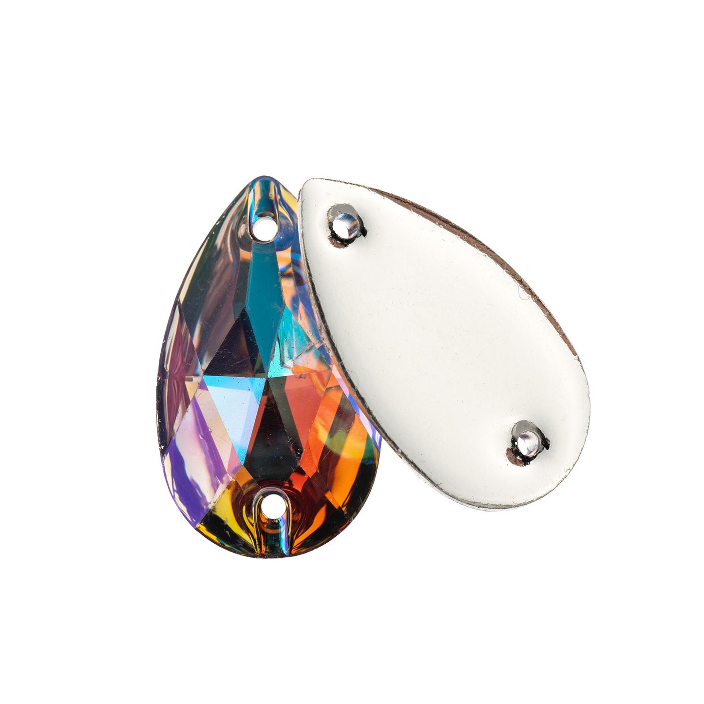 Resin Sew-On Metalico Stone Light Purple