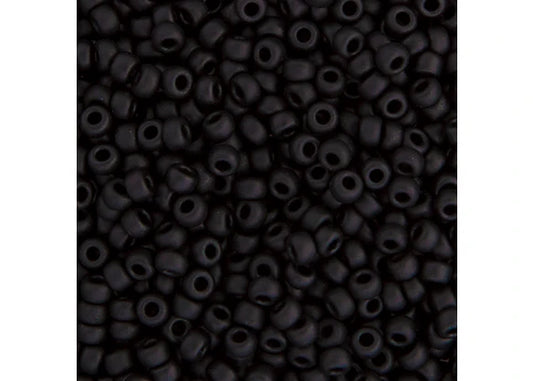 Miyuki Seed Bead 11/0 Matte - Black 22g