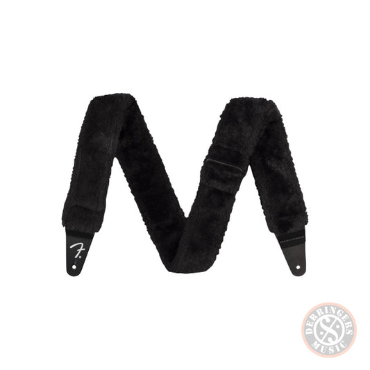 FENDER POODLE PLUSH STRAP BLACK
