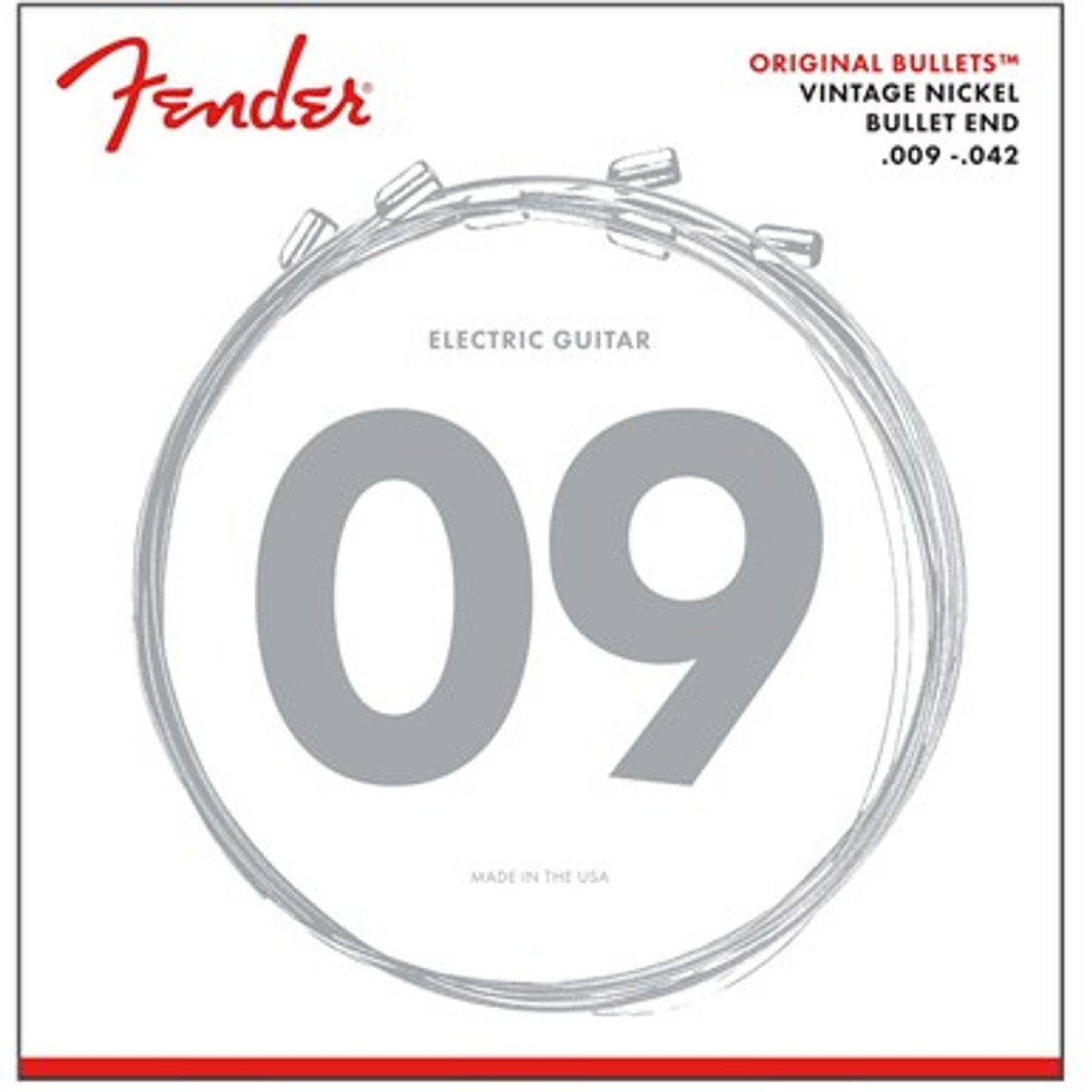 Fender original bullets .009-.042 vintage nickel ball end electric guitar strings