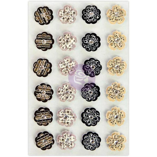 Prima - Prima Travel Journal Flowers - Rustic Romance 24pcs