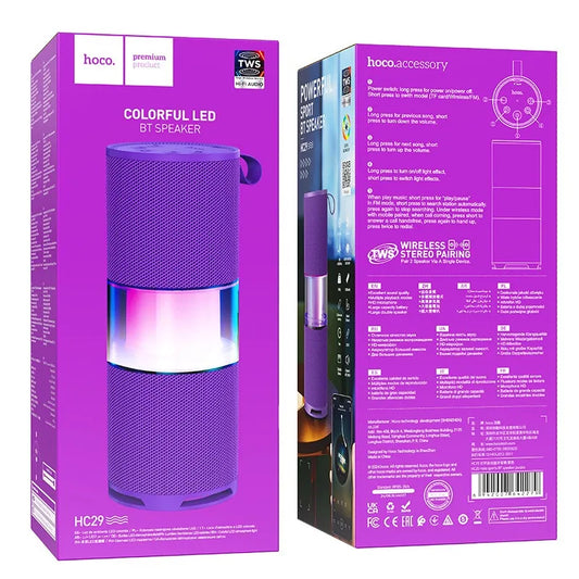 Hoco HC29 Halo Sports BT Speaker PURPLE