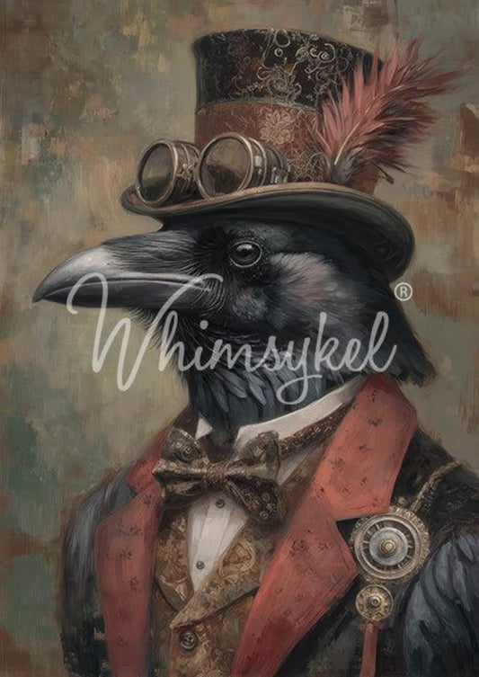 Whimsykel Ravenheart 21x29