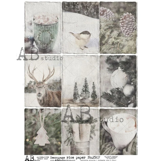 AB Studio : Nordic Christmas Scenes A4 - 8.27 X 11.69"