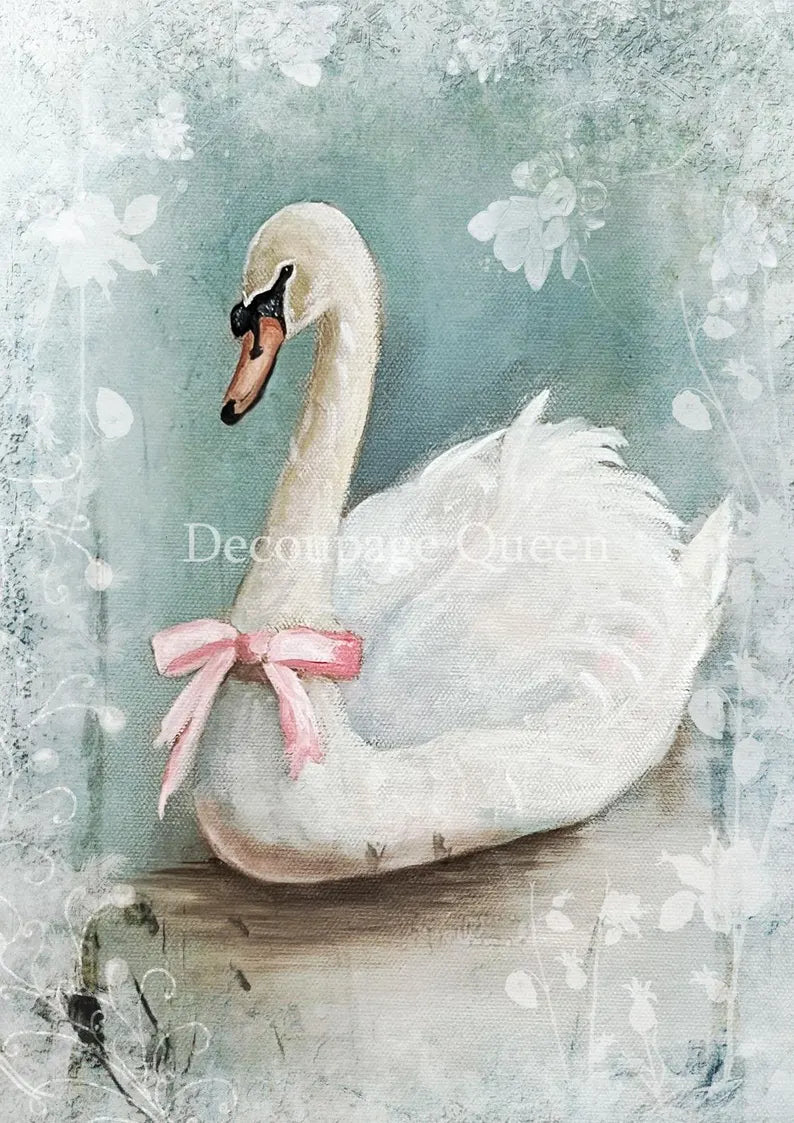 Decoupage Queen : Teresa Rene Art - Winter Swan