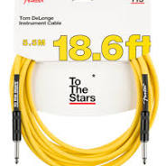 FENDER TOM DELONGE GUITAR CABLE 18.6FT YELLOW