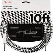FENDER CHECKERED GUITAR CABLE 10FT