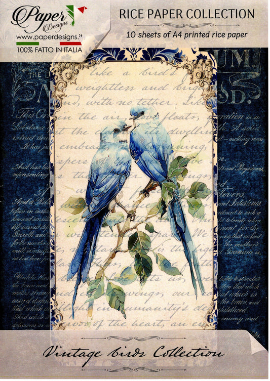 Paper Designs : Vintage Birds Rice Paper Kit