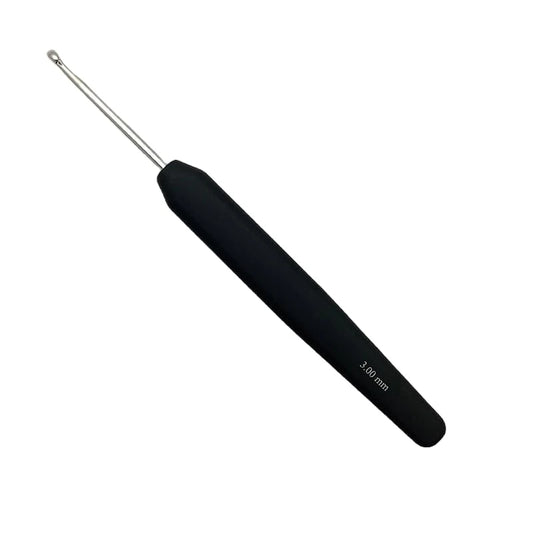 KNITPRO Crochet 3.00mm Soft Feel Handle Silver 3.00 mm
