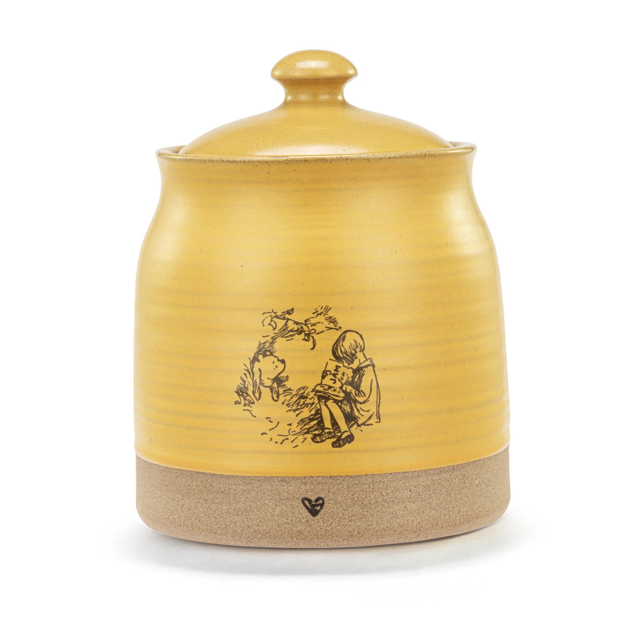 Winnie the Pooh Yellow Stoneware Kindness Hunny Pot 4.5x5.5x5.5"