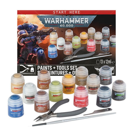Warhammer 40k Paint + Tool Set