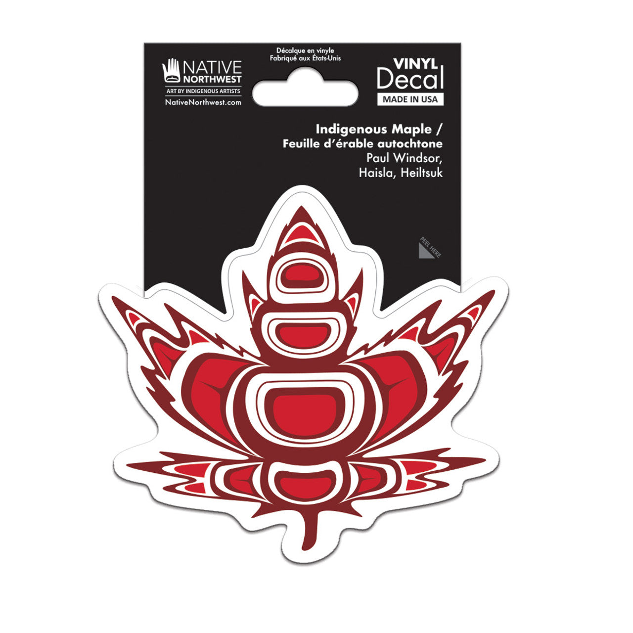 Indigenous Maple Sticker By Paul Windsor