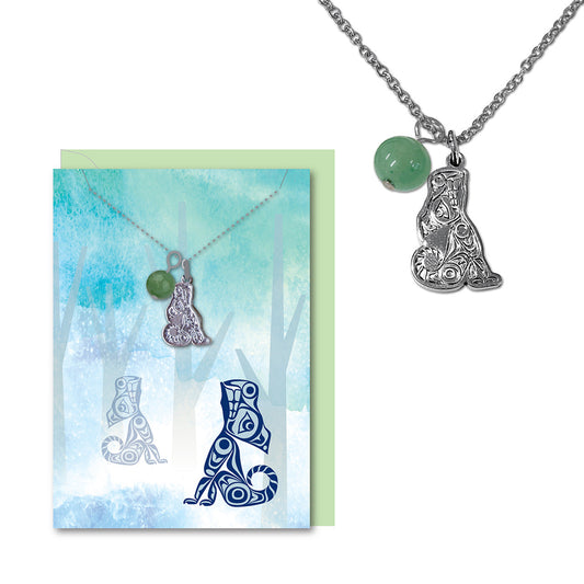 Healing Necklace Wolf by T.J. Sgwaayaans Young