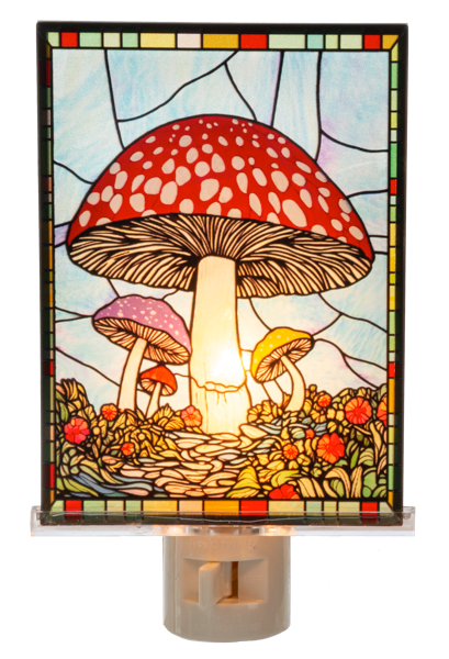 Mushroon Nightlight Glass Electric Night Light
