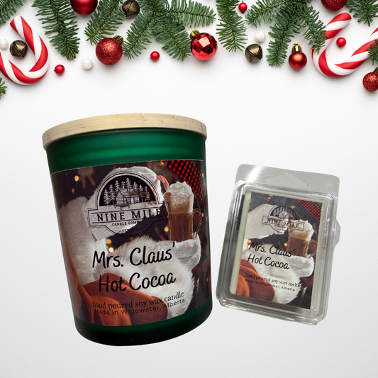 Nine Mile Mrs. Claus Hot Cocoa 12.5 oz Candle & Melts