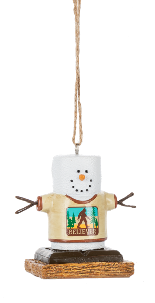 Smores Big Foot Snowman Ornament