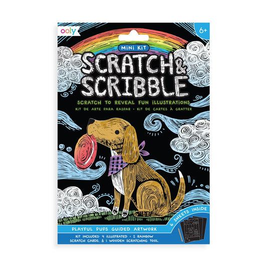 Scratch & Scribble Playful Pups Mini 4x6"