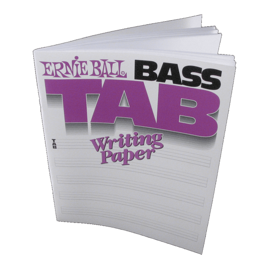 ERNIE BALL BASS TAB WRITING PAPER
