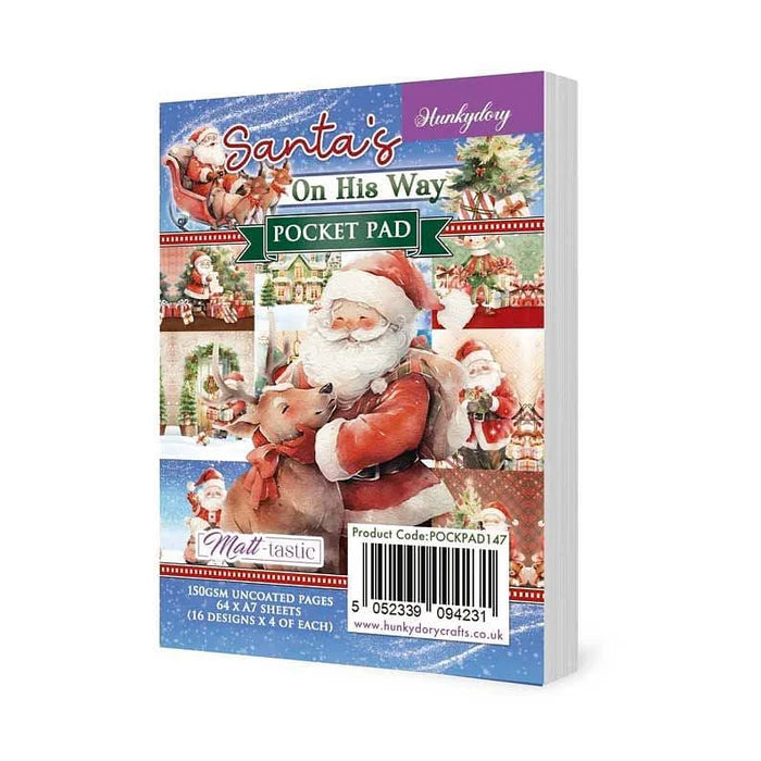 Hunkydory Crafts - Santa's On His Way Pocket Pad A7