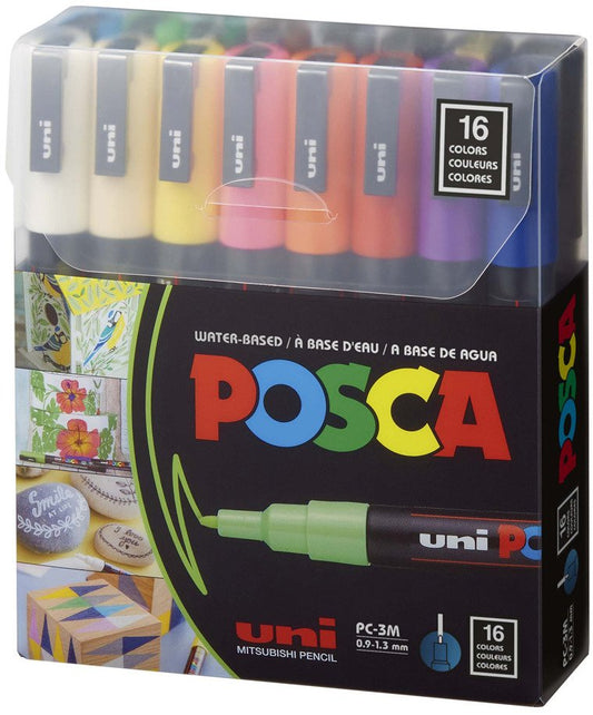Posca Marker Set : PC-3M 16 Markers