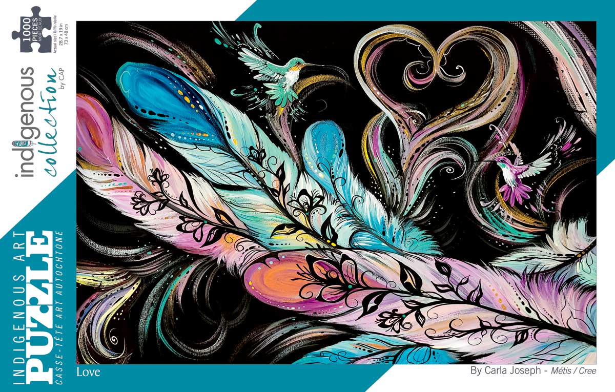 INDIGENOUS ART LOVE 1000 PC PZL