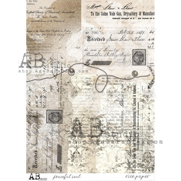 AB Studios - Peaceful Soul A4 Rice Paper