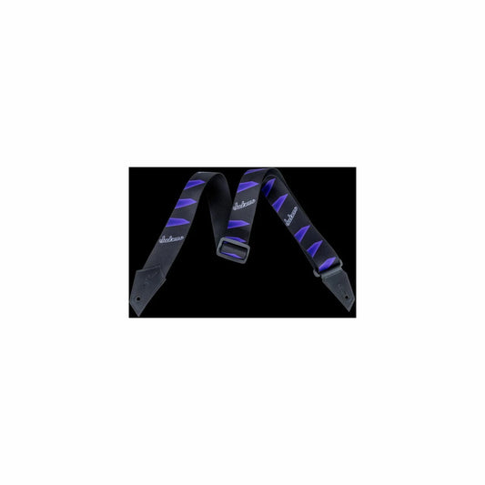 JACKSON DBL V PATTERN PURPLE/BLACK GUITAR STRAP