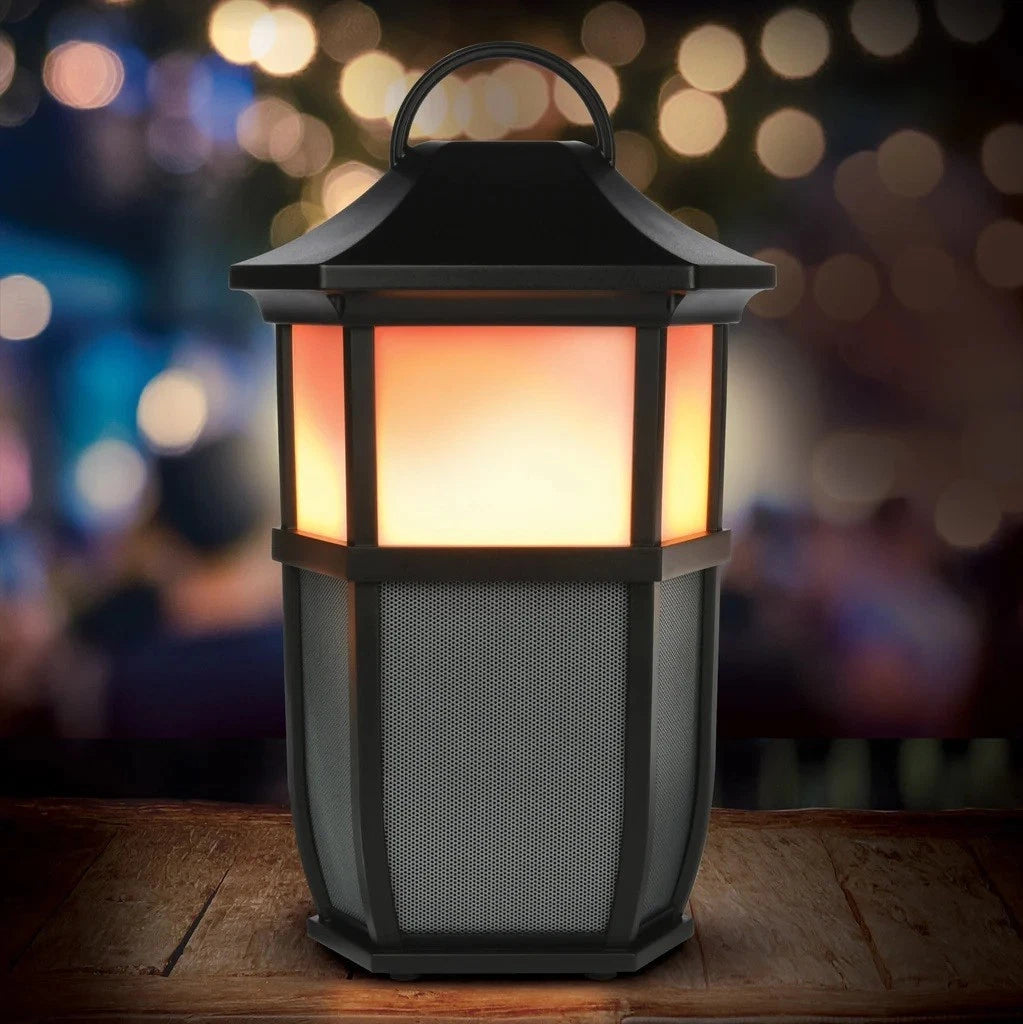 AR Premium Rechargeable Indoor/Outdoor Bluetooth Wireless Speaker W/Flame Lights